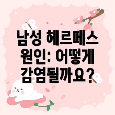 남성 헤르페스 원인: 어떻게 감염될까요?