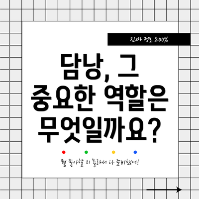 담낭, 그 중요한 역할은 무엇일까요?
