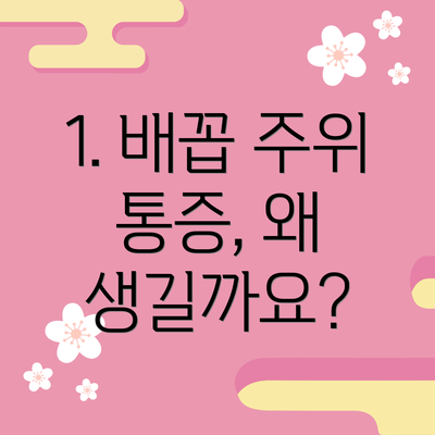 1. 배꼽 주위 통증, 왜 생길까요?
