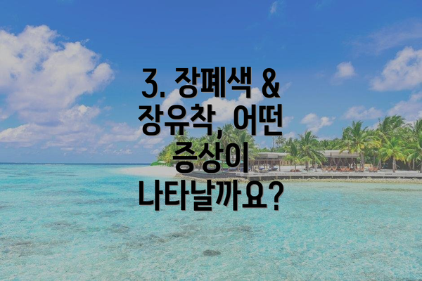 3. 장폐색 & 장유착, 어떤 증상이 나타날까요?