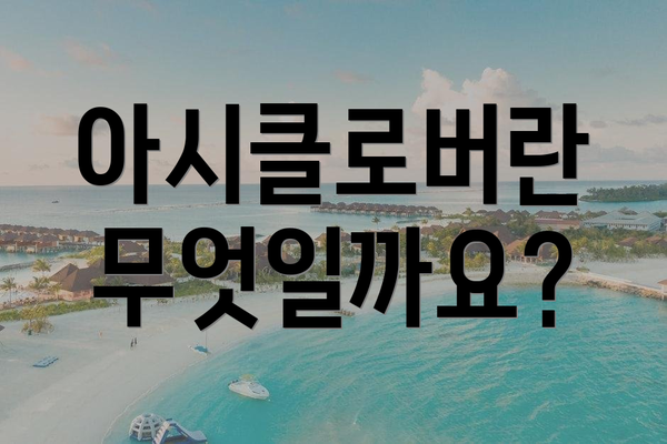 아시클로버란 무엇일까요?