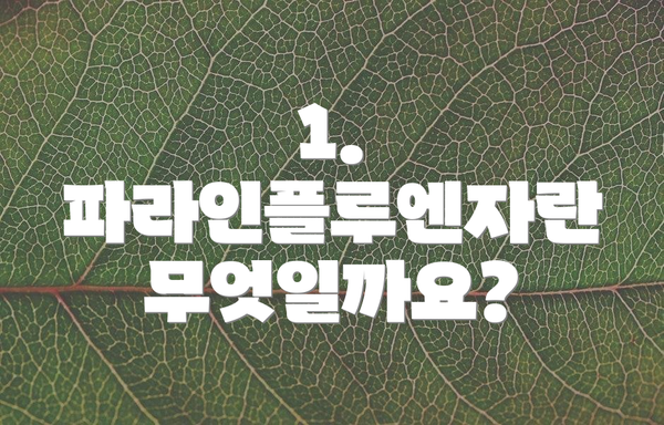 1. 파라인플루엔자란 무엇일까요?