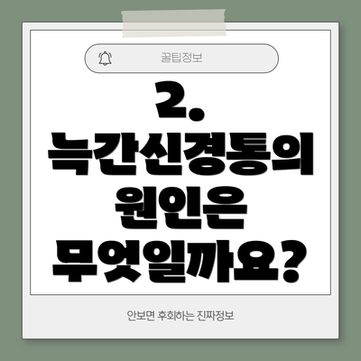 2. 늑간신경통의 원인은 무엇일까요?
