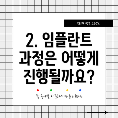 2. 임플란트 과정은 어떻게 진행될까요?