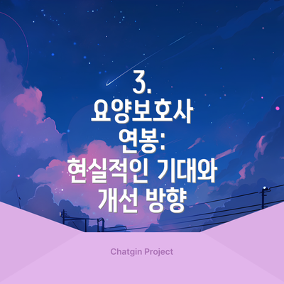 3.  요양보호사 연봉:  현실적인 기대와 개선 방향