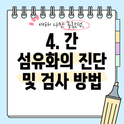4. 간 섬유화의 진단 및 검사 방법