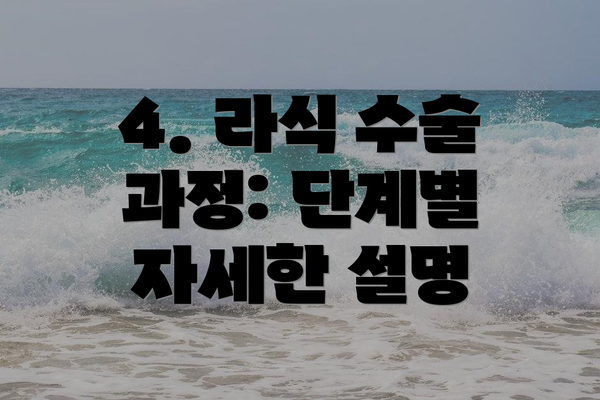 4. 라식 수술 과정: 단계별 자세한 설명