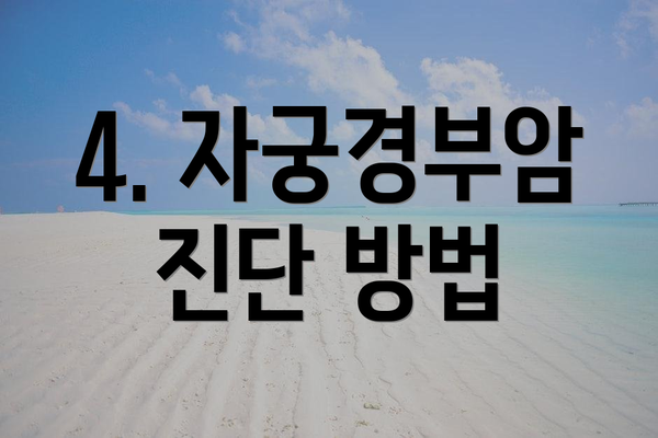 4. 자궁경부암 진단 방법