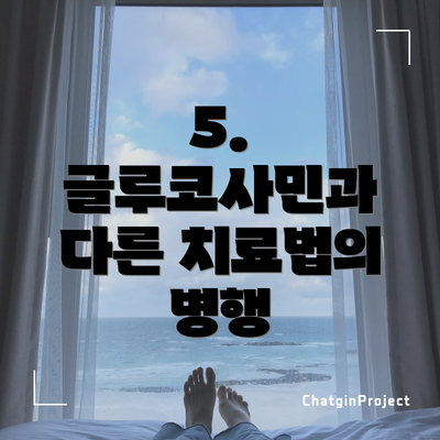 5. 글루코사민과 다른 치료법의 병행