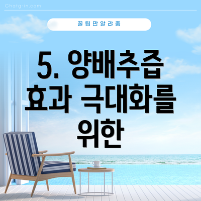 5. 양배추즙 효과 극대화를 위한
