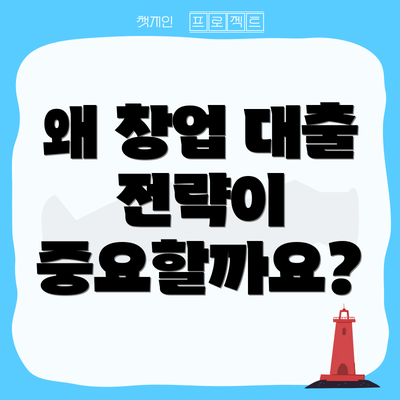 왜 창업 대출 전략이 중요할까요?