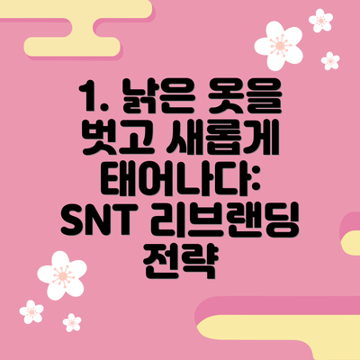 1. 낡은 옷을 벗고 새롭게 태어나다: SNT 리브랜딩 전략