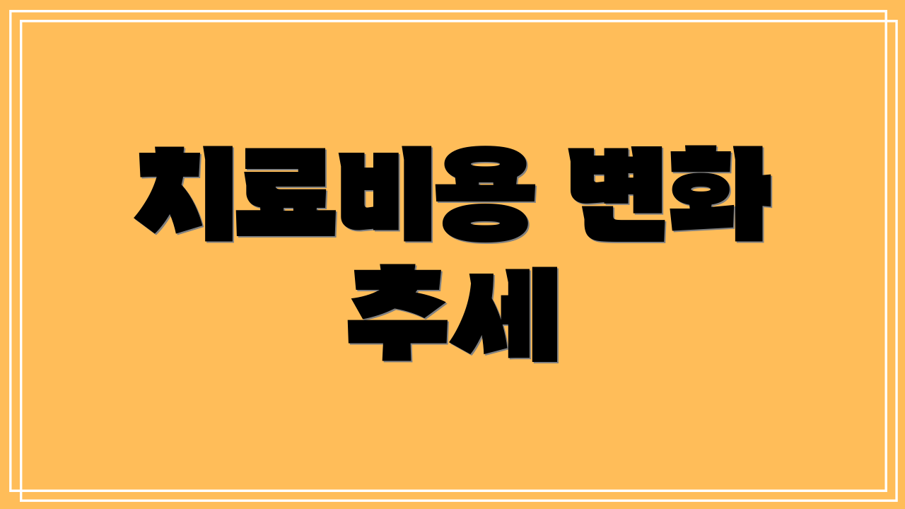 치료비용 변화 추세