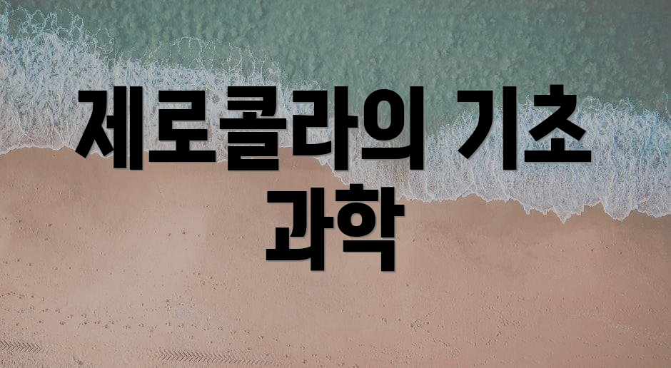 제로콜라의 기초 과학
