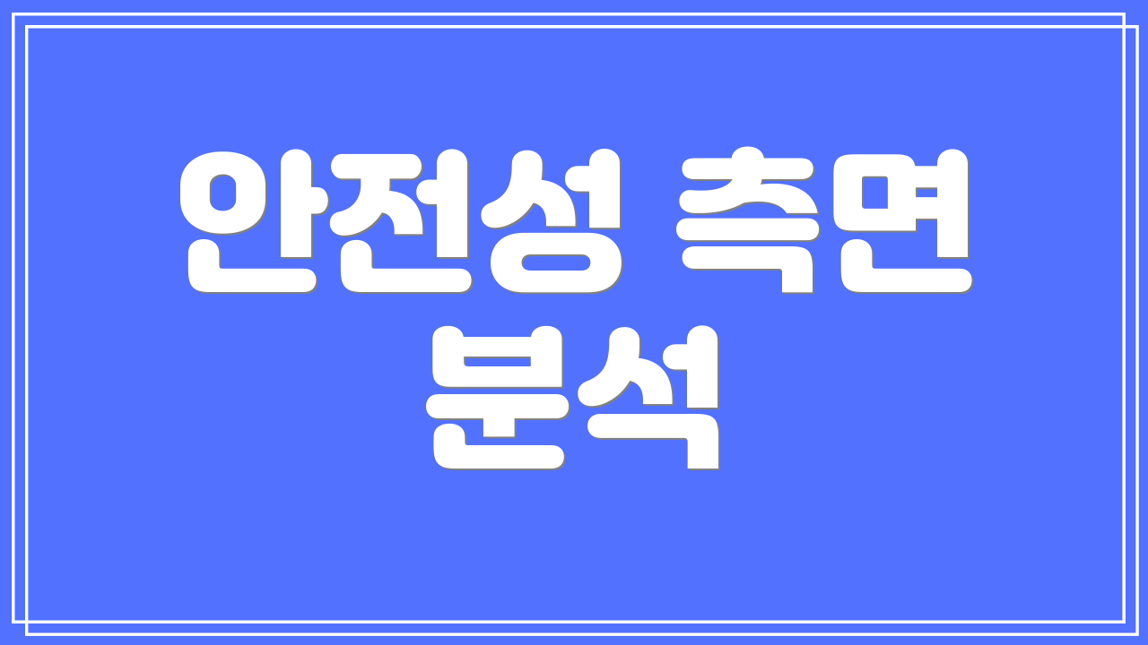 안전성 측면 분석