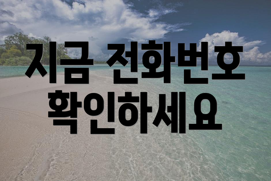 지금 전화번호 확인하세요