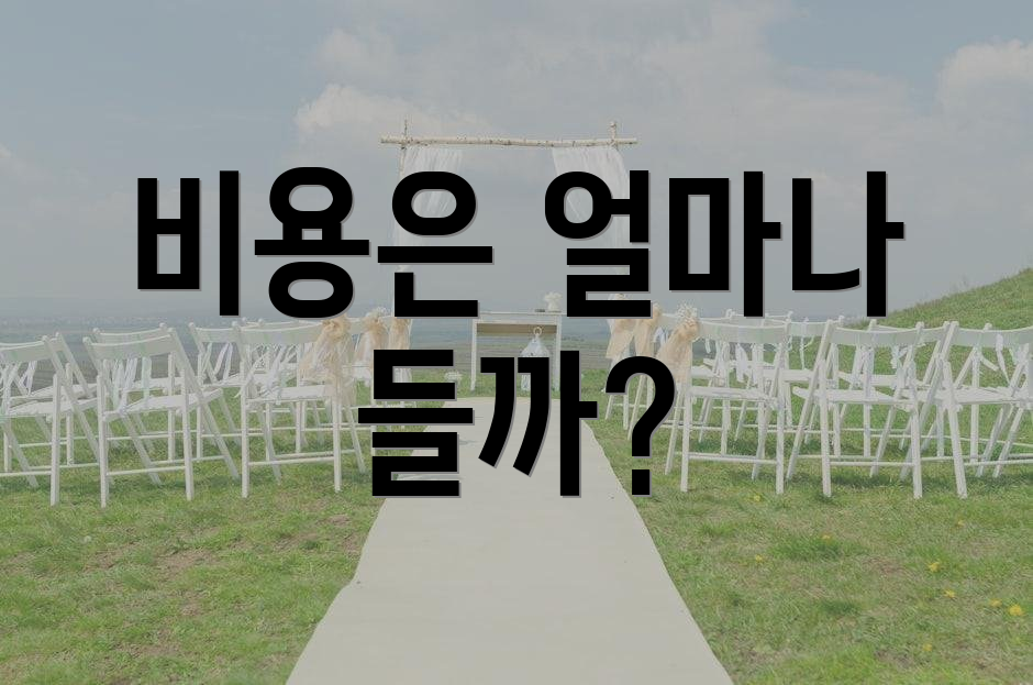 비용은 얼마나 들까?