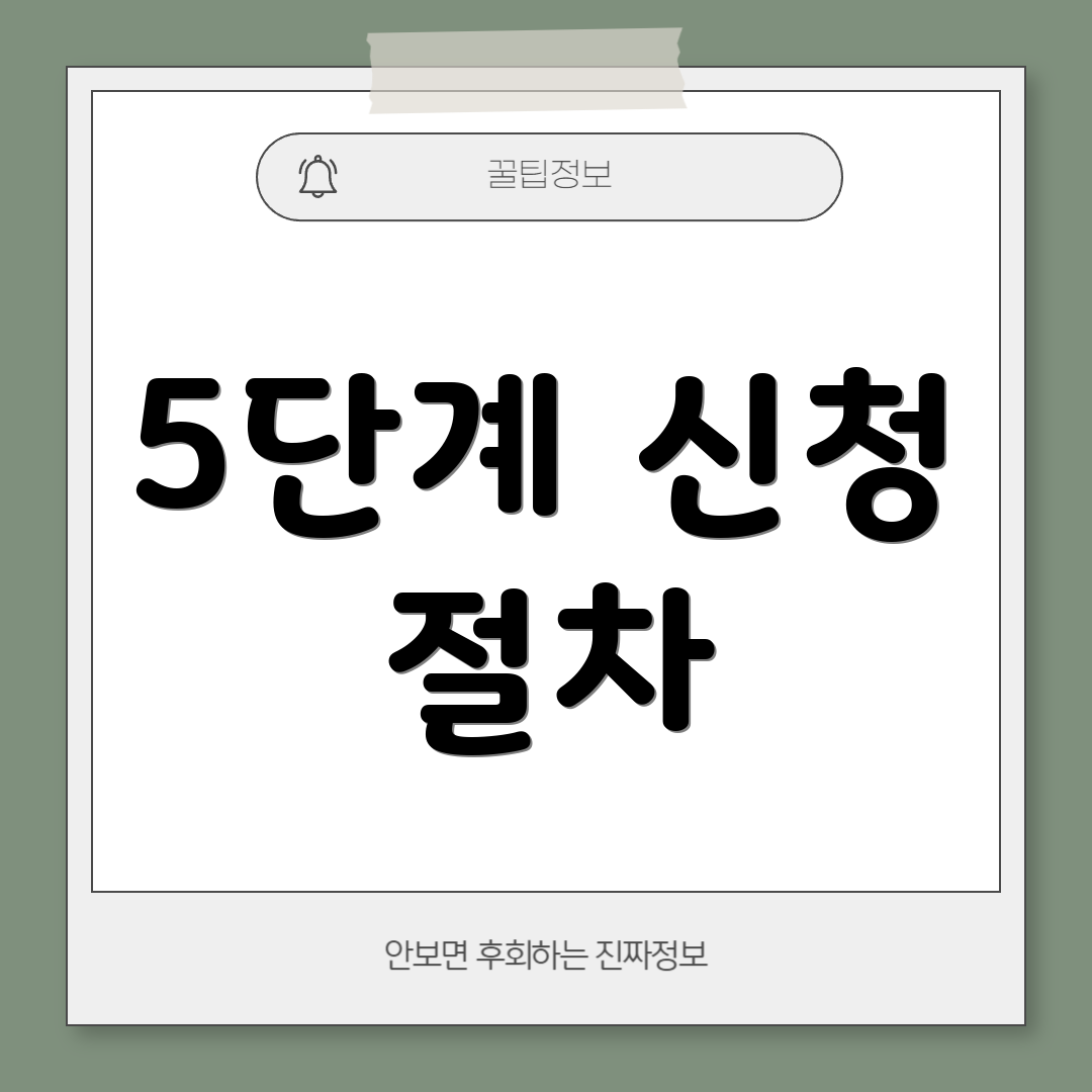 5단계 신청 절차