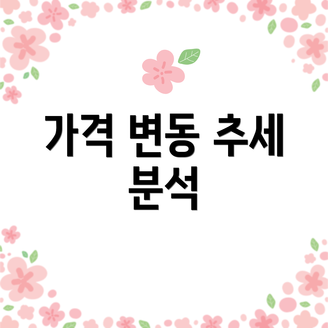 가격 변동 추세 분석