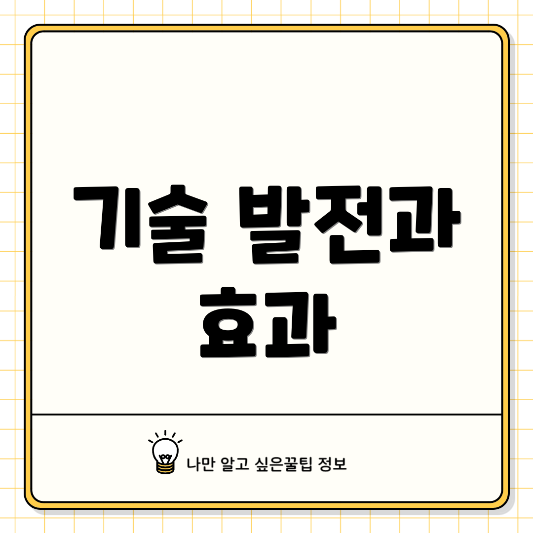기술 발전과 효과