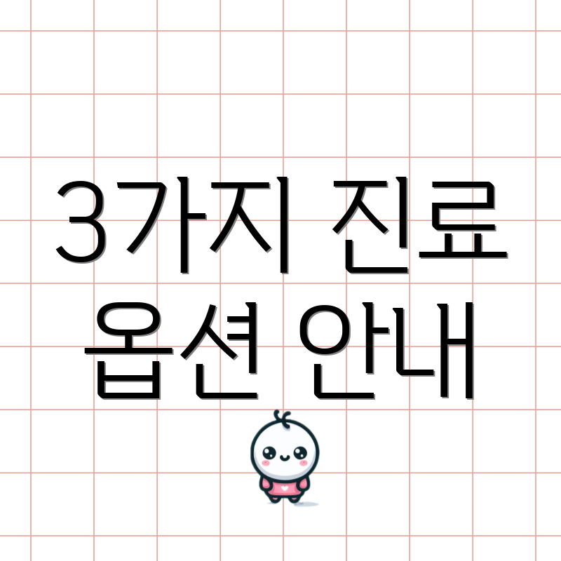 3가지 진료 옵션 안내