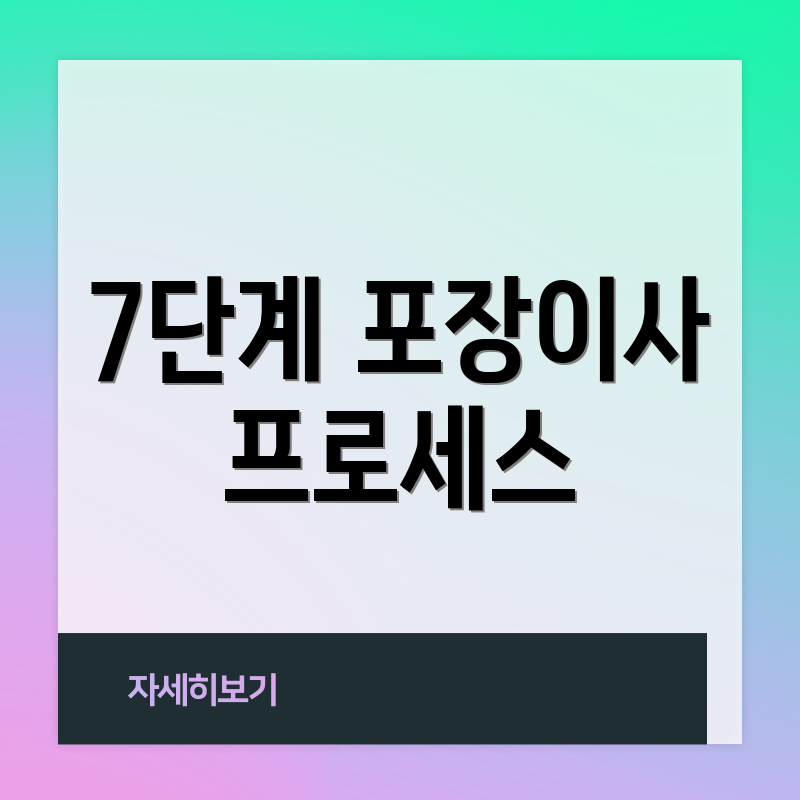 7단계 포장이사 프로세스