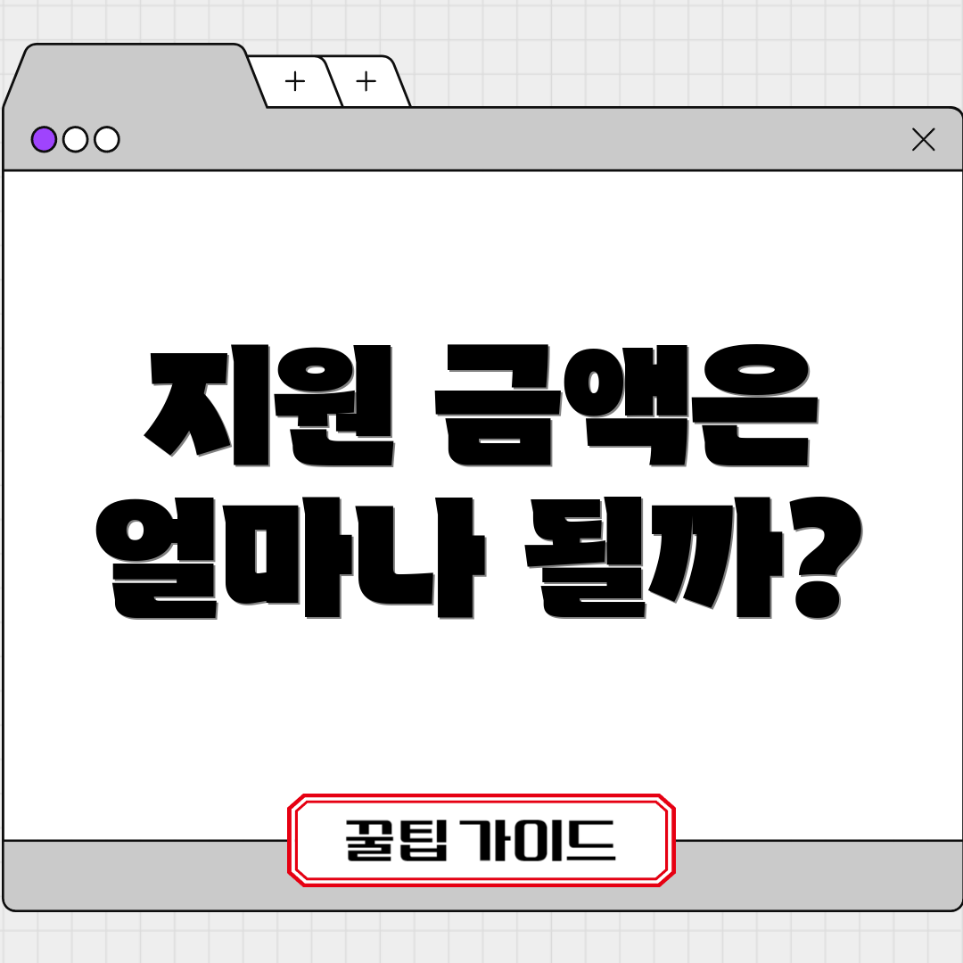 지원 금액은 얼마나 될까?