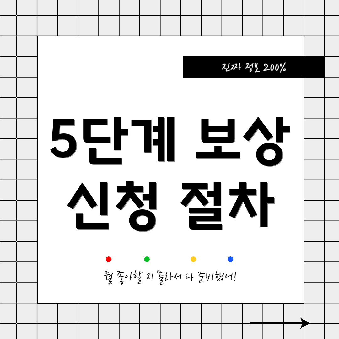 5단계 보상 신청 절차