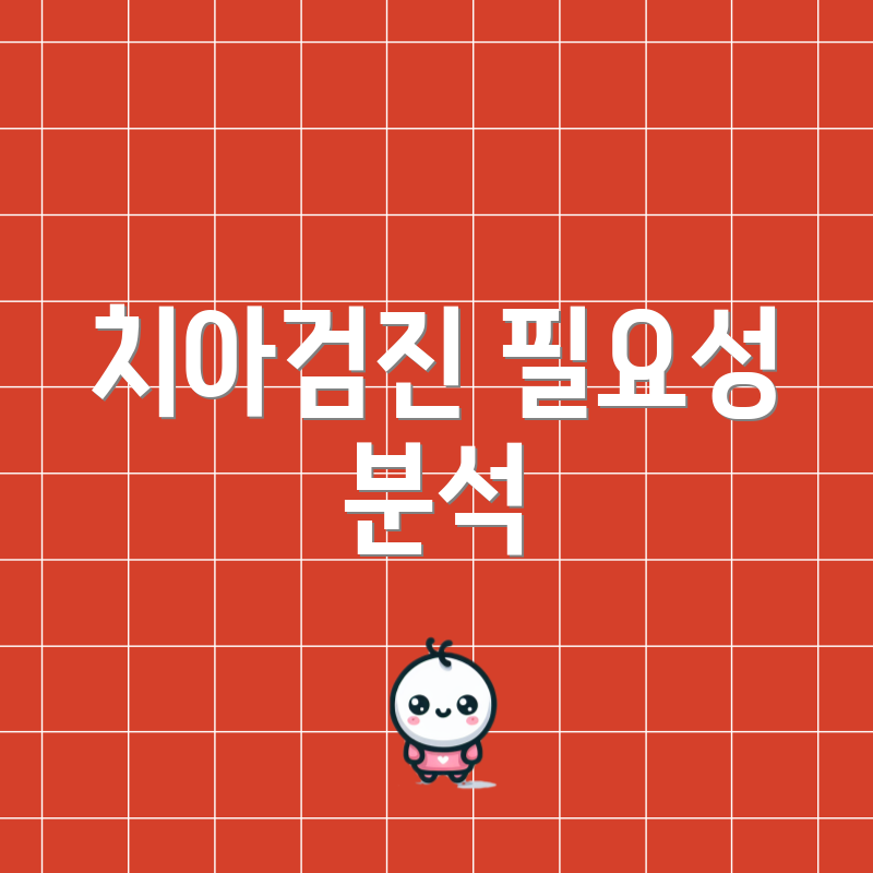 치아검진 필요성 분석