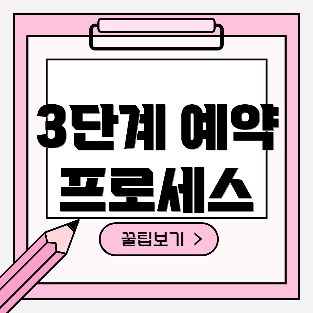 3단계 예약 프로세스