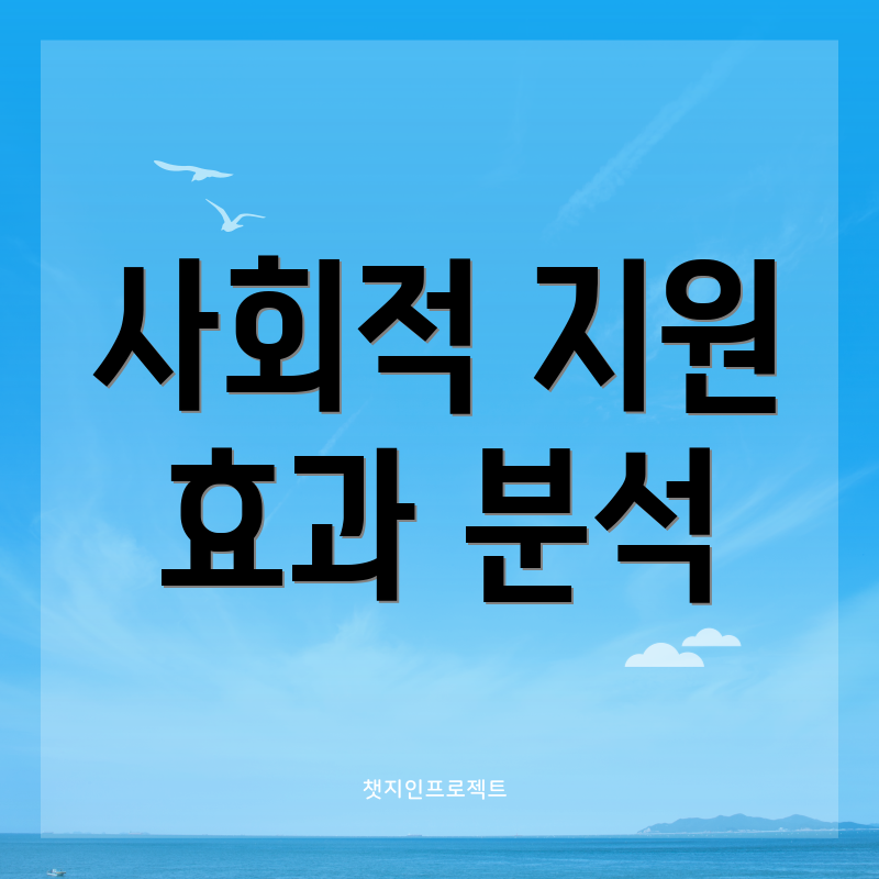 사회적 지원 효과 분석