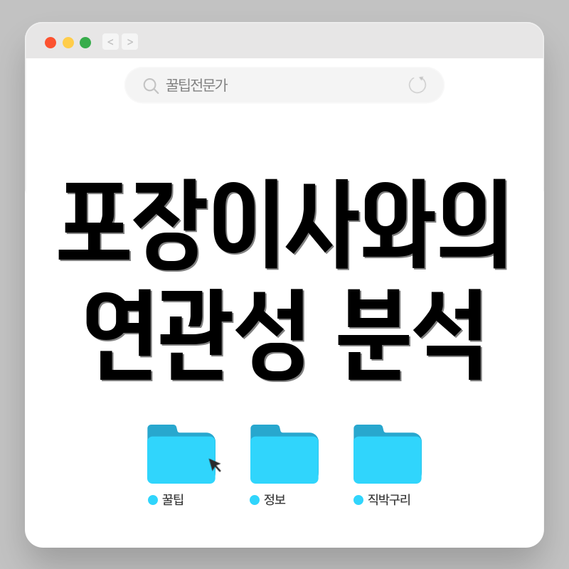 포장이사와의 연관성 분석