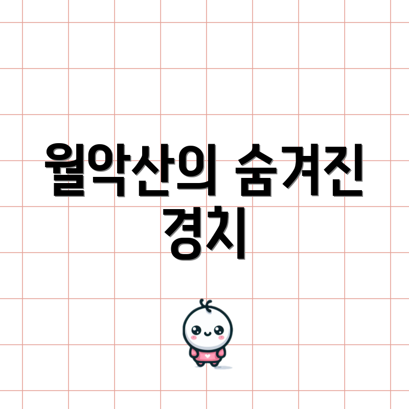 월악산의 숨겨진 경치