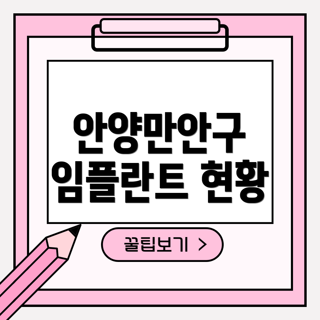 안양만안구 임플란트 현황