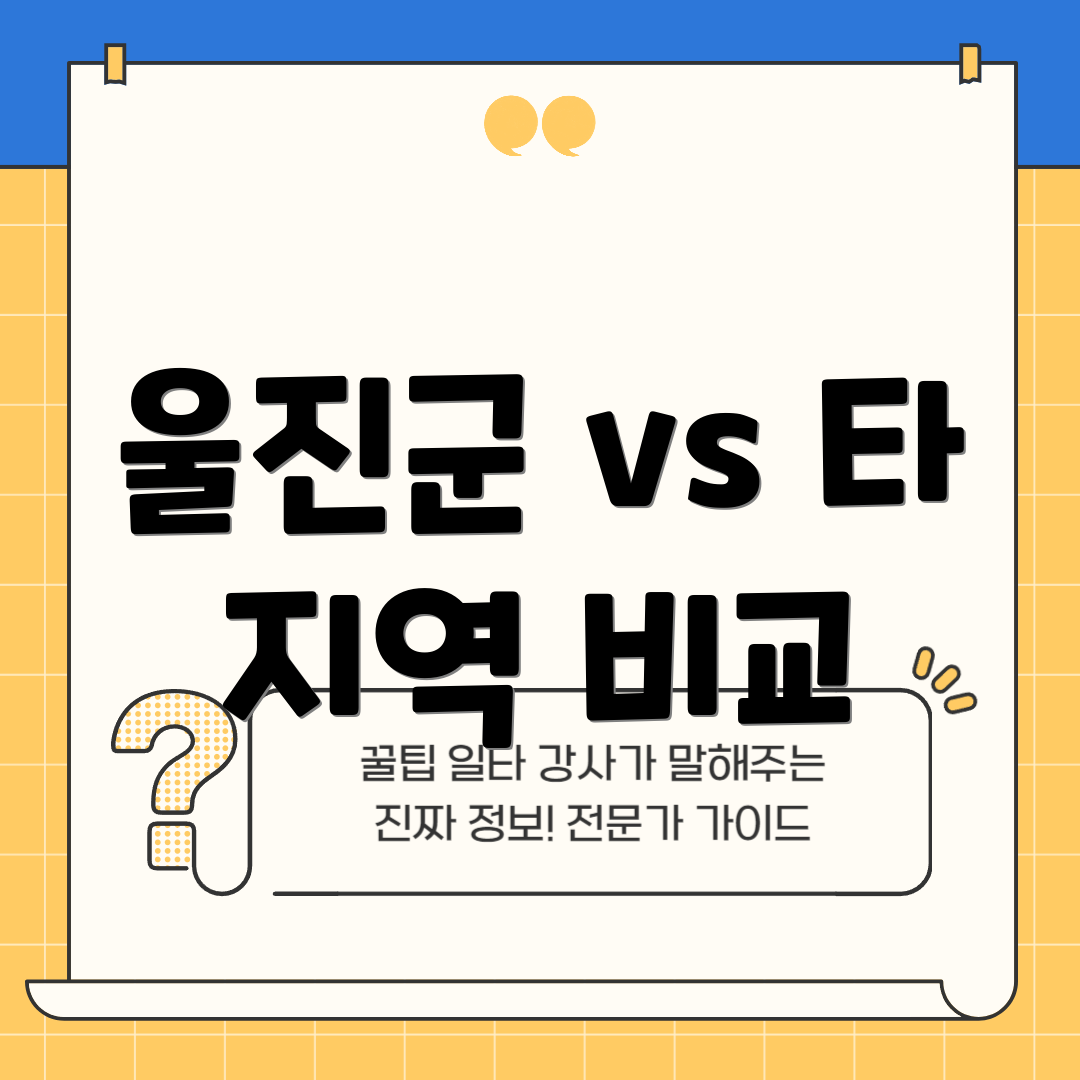 울진군 vs 타 지역 비교