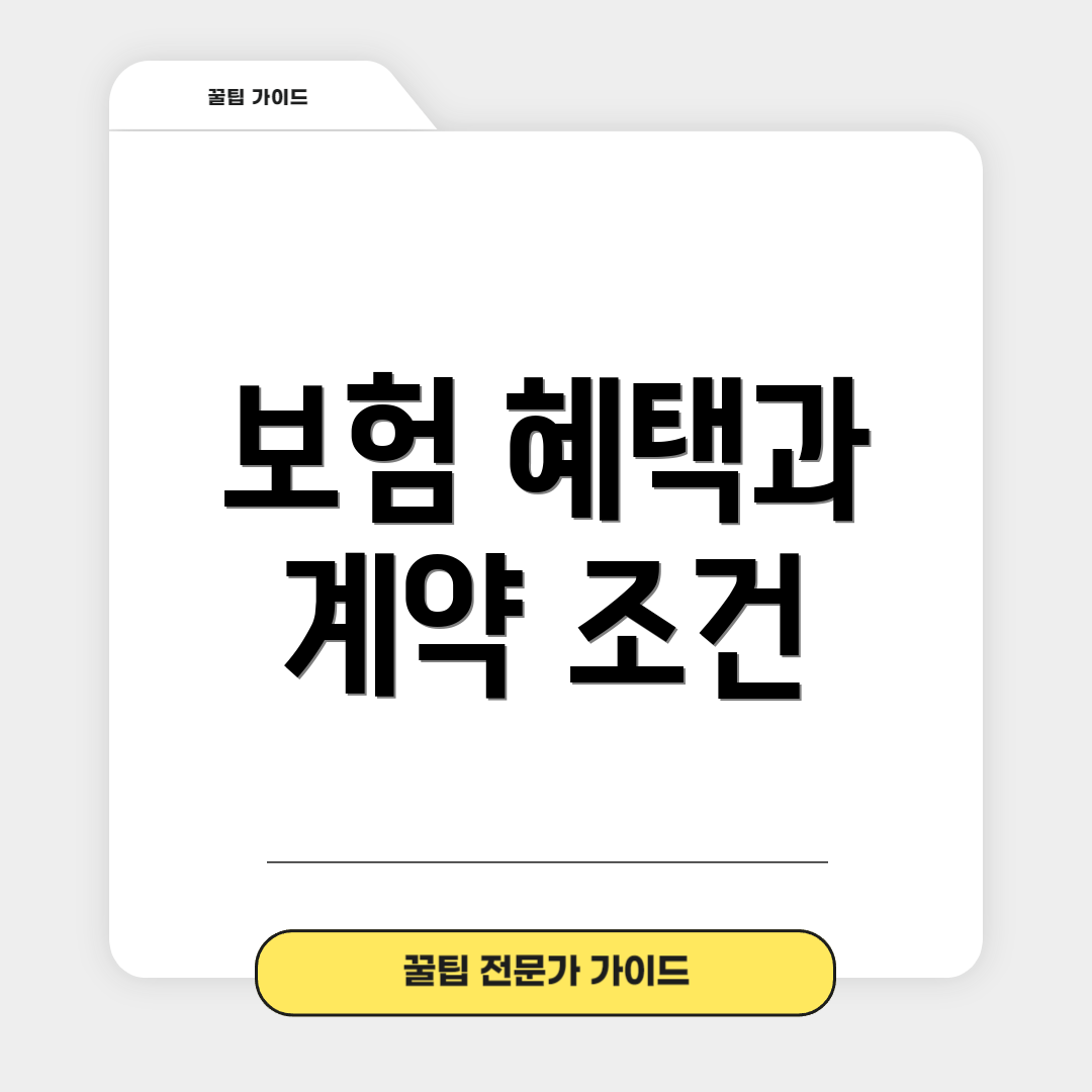 보험 혜택과 계약 조건