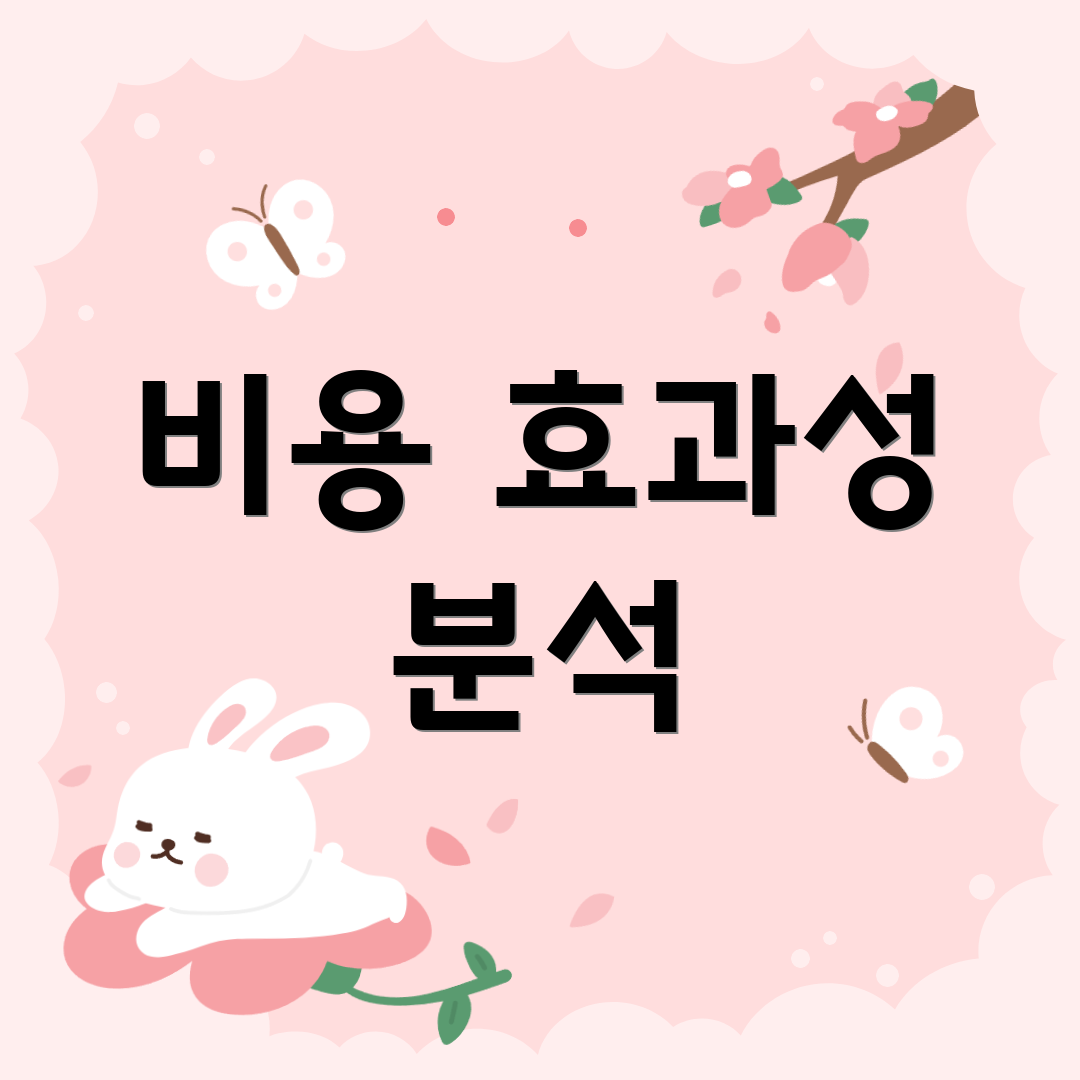 비용 효과성 분석
