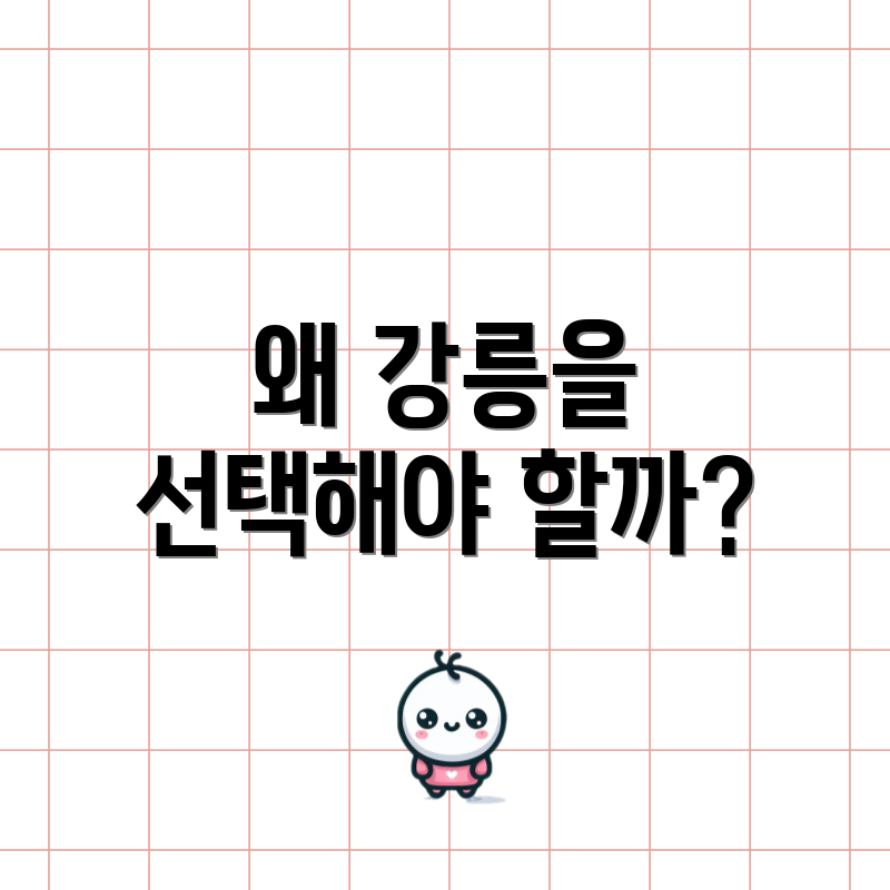 왜 강릉을 선택해야 할까?