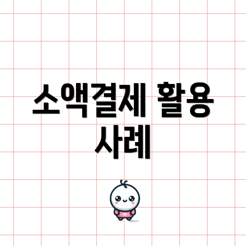 소액결제 활용 사례