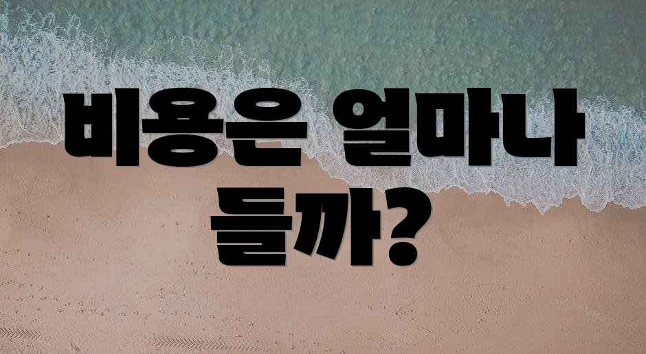 비용은 얼마나 들까?