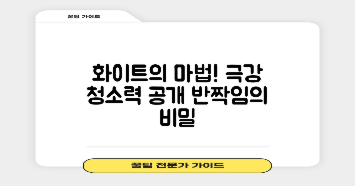 화이트 색상의 매력과 청소력